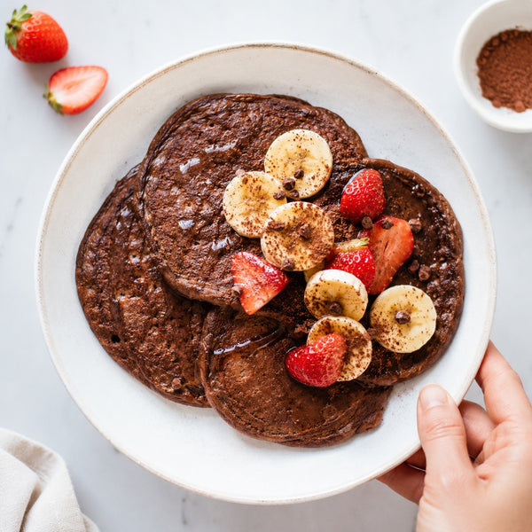 Chocolate Oat Pancakes
