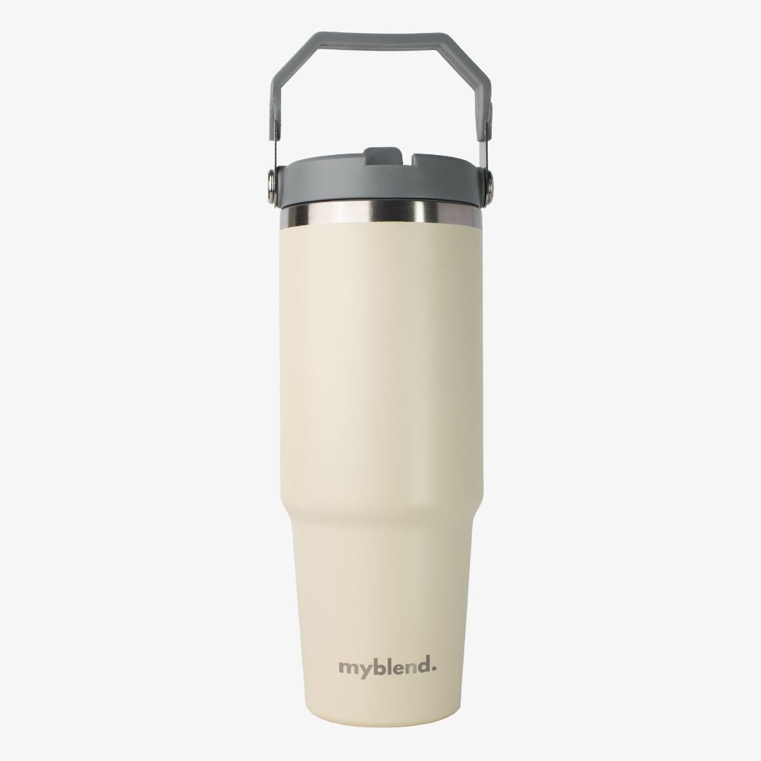 MyBlend® teräksinen juomapullo, jossa taipuva pilli